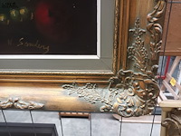 Lot 352 - schilderij stilleven rozen - afbeelding 4 van  4