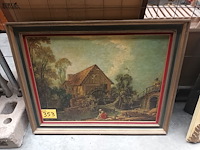 Lot 353 - kader met reproductie - afbeelding 1 van  4