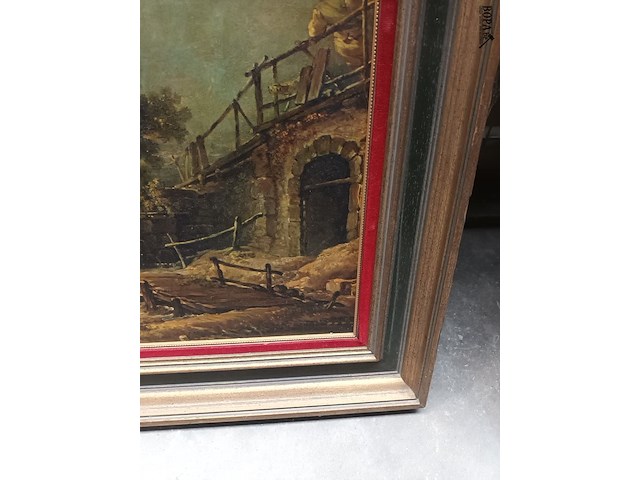Lot 353 - kader met reproductie - afbeelding 4 van  4
