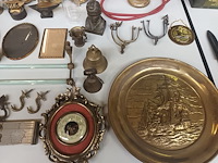 Lot 354 - decoratie in koper. 42 stuks - afbeelding 3 van  8