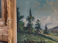 Lot 354 - schilderij berglandschap - afbeelding 4 van  5