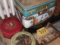 Lot 355 - blikken dozen. 20 stuks - afbeelding 3 van  4