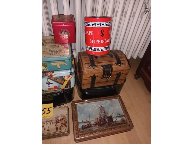 Lot 355 - blikken dozen. 20 stuks - afbeelding 4 van  4