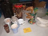 Lot 355 - decoratie en huisraad. 14 stuks - afbeelding 1 van  4