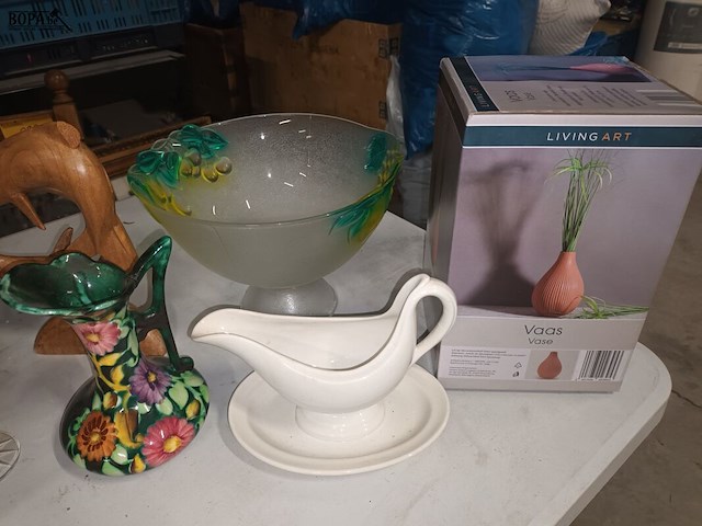 Lot 355 - decoratie en huisraad. 14 stuks - afbeelding 2 van  4