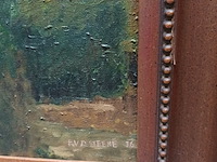 Lot 356 - schilderij huis tussen bomen - afbeelding 3 van  4