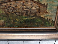 Lot 358 - schilderij oogstlandschap - afbeelding 4 van  4
