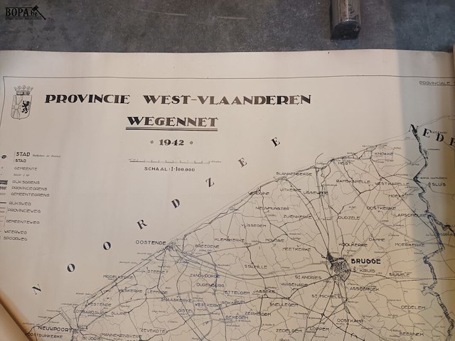 Lot 359 - landkaart en stafkaarten - afbeelding 3 van  6