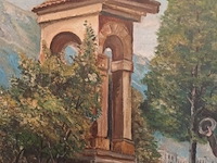 Lot 359 - schilderij wandelaars - afbeelding 2 van  5