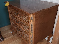 Lot 36 - antieke houten ladekast - afbeelding 2 van  4