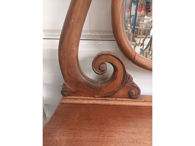 Lot 36 - art nouveau ladekast met spiegel - afbeelding 3 van  5