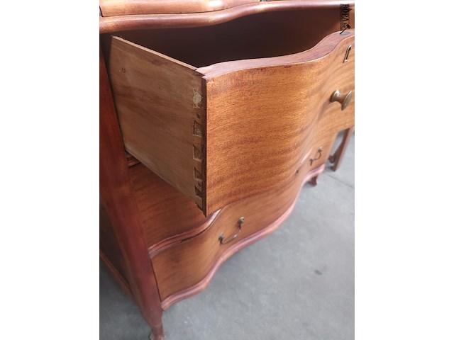 Lot 36 - art nouveau ladekast met spiegel - afbeelding 4 van  5