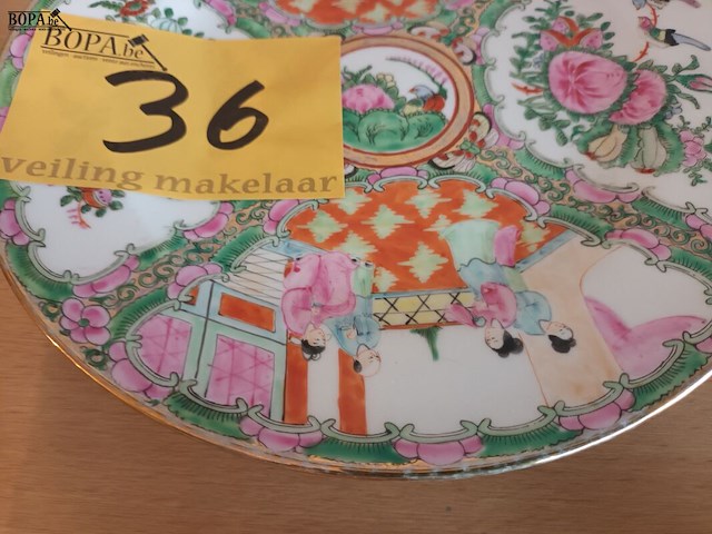 Lot 36 - chinees sierbord - afbeelding 3 van  3