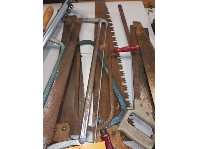 Lot 36 - handgereedschap. zagen. 11 stuks - afbeelding 3 van  4