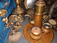 Lot 36 - koperen decoratie. 17 stuks - afbeelding 3 van  4