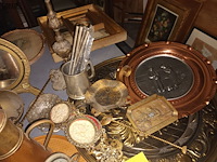 Lot 36 - koperen decoratie. 17 stuks - afbeelding 4 van  4