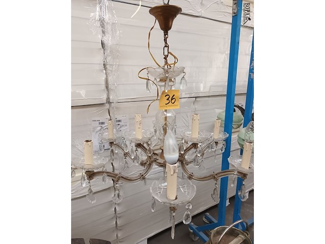 Lot 36 - kristallen luster - afbeelding 1 van  3