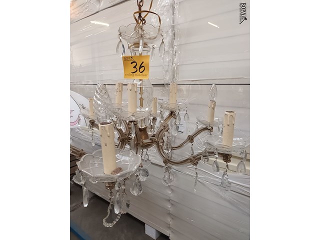Lot 36 - kristallen luster - afbeelding 2 van  3