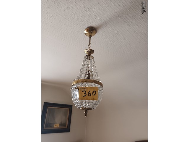 Lot 360 - luster met kristallen - afbeelding 1 van  3