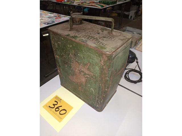 Lot 360 - metalen bidon war departement 1935 - afbeelding 3 van  5