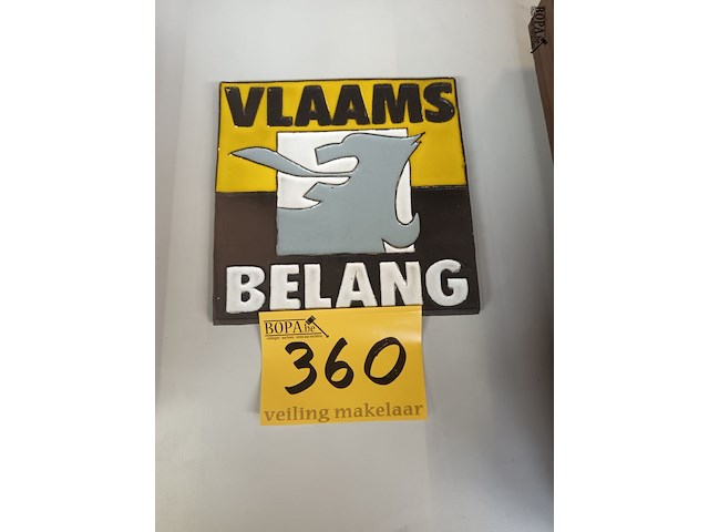 Lot 360 - tegel vlaams belang - afbeelding 1 van  2