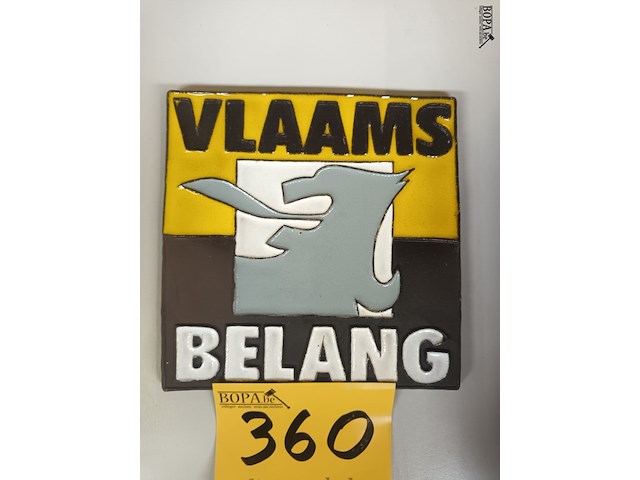 Lot 360 - tegel vlaams belang - afbeelding 2 van  2