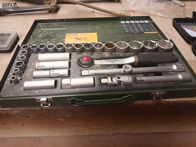 Lot 364 - proxxon ratel met doppenset - afbeelding 1 van  4
