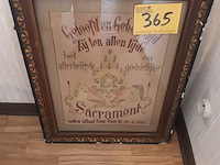 Lot 365 - kader sacrament - afbeelding 1 van  3