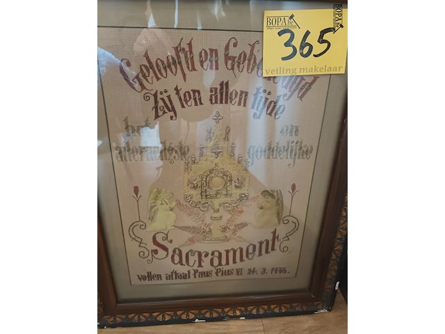 Lot 365 - kader sacrament - afbeelding 2 van  3