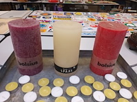 Lot 365 - plateau met kaarsen - afbeelding 2 van  4