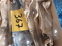 Lot 367 - glazen voor olielampen. 6 stuks - afbeelding 3 van  3