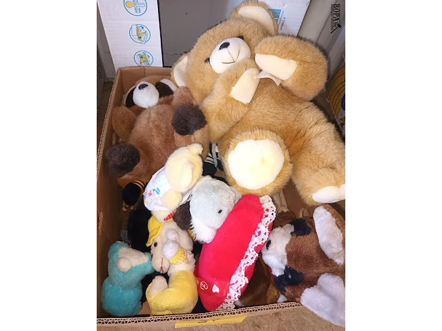 Lot 37 - knuffels. 1 doos - afbeelding 1 van  3