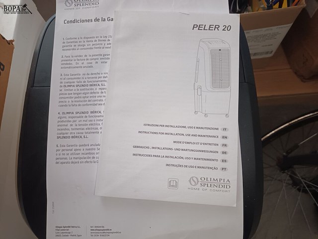 Lot 37 - mobiele luchtkoeler olimpia - afbeelding 2 van  6