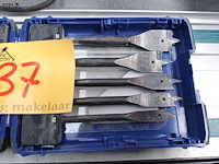 Lot 37 - platte houtboren - afbeelding 3 van  4