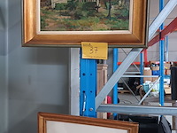 Lot 37 - schilderij. 2 stuks - afbeelding 1 van  5