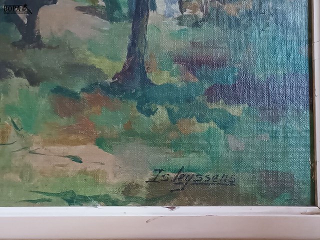 Lot 37 - schilderij. 2 stuks - afbeelding 4 van  5