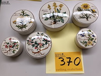 Lot 370 - dekselpotjes villeroy & boch. 6 stuks - afbeelding 1 van  5