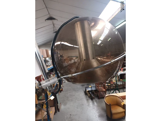 Lot 372 - vintage hangbooglamp - afbeelding 4 van  6