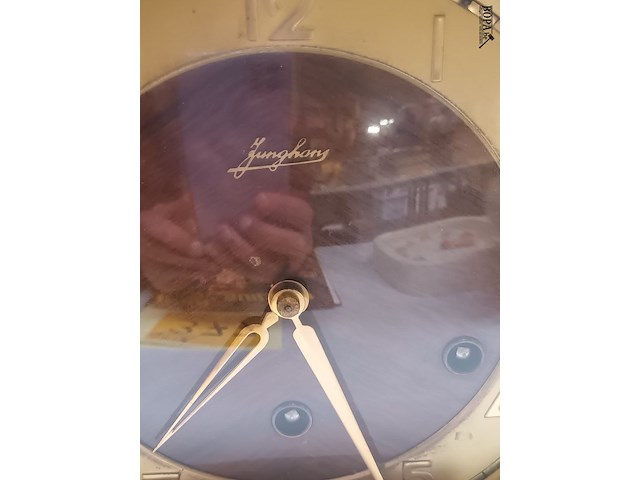 Lot 373 - tafelklok junghans - afbeelding 4 van  4