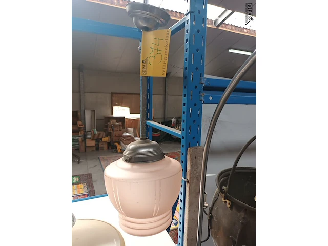 Lot 374 - art deco hanglamp - afbeelding 1 van  2