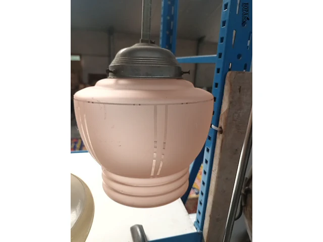 Lot 374 - art deco hanglamp - afbeelding 2 van  2