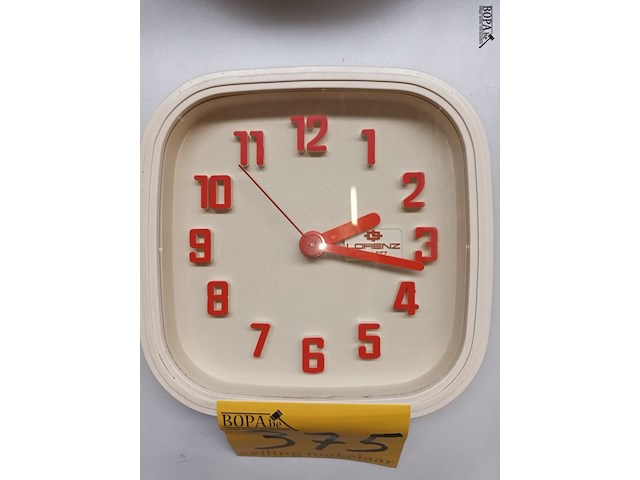 Lot 375 - retro klok - afbeelding 2 van  3