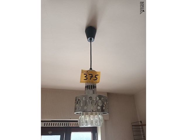 Lot 375 - vintage hanglamp - afbeelding 1 van  3