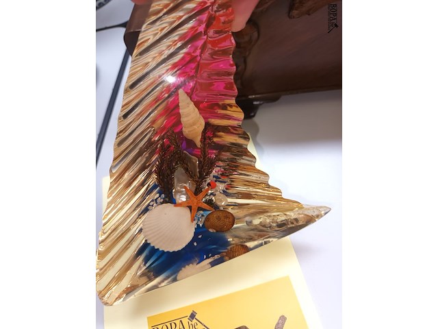 Lot 376 - decoratie met schelpen en zeester - afbeelding 4 van  4