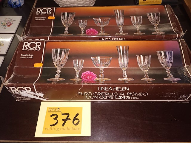 Lot 376 - kristallen glazen. 12 stuks - afbeelding 1 van  3