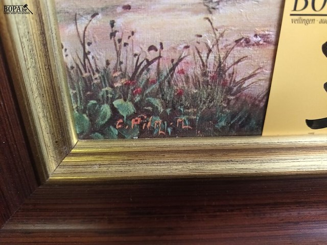 Lot 377 - schilderij paarden - afbeelding 3 van  3