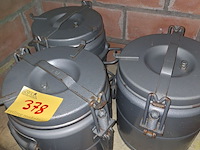 Lot 378 - voedseltransport containers 3 stuks - afbeelding 1 van  1
