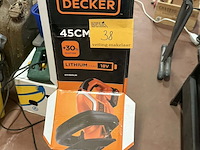 Lot 38 - heggenschaar black & decker 45cm met lithium batterij - afbeelding 1 van  4
