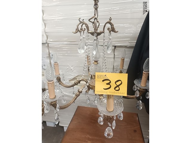 Lot 38 - luster koper met kristallen - afbeelding 1 van  4