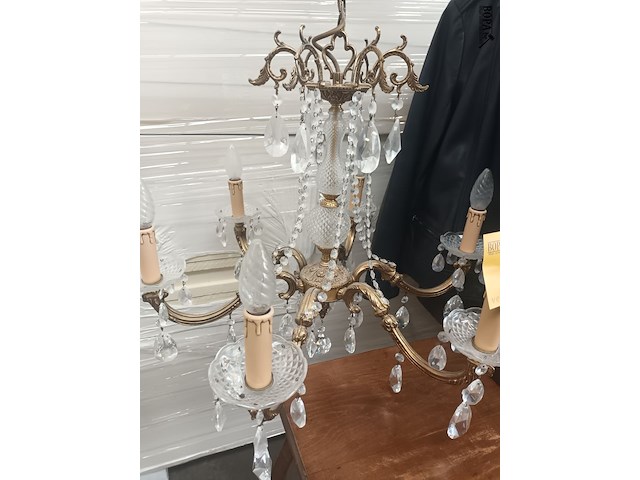 Lot 38 - luster koper met kristallen - afbeelding 2 van  4